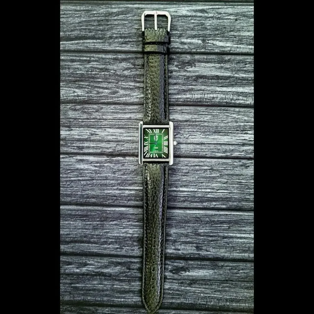 Pierre Lucerne Emerald Green Sunburst Dial 1888 Tank‎ Watch